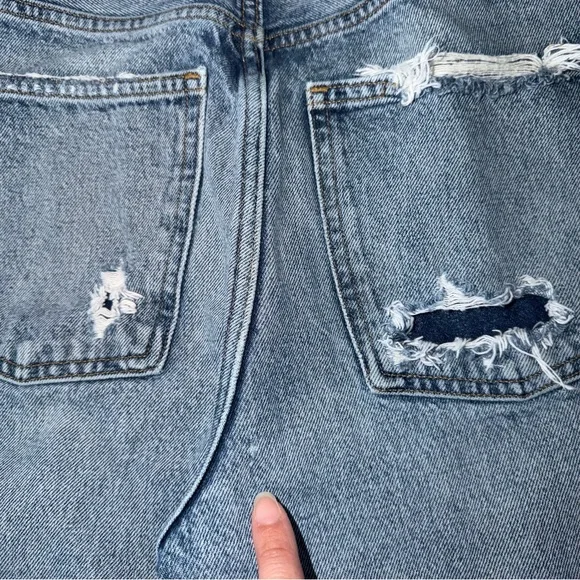 Agolde Women’s 90’s Jean Loose Fit Ripped Denim Size 26 - Picture 15 of 16